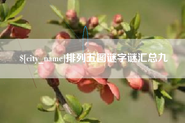衢州排列五图谜字谜汇总九