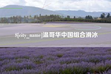 衢州温哥华中国组合滑冰