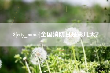 衢州全国消防日是第几天？