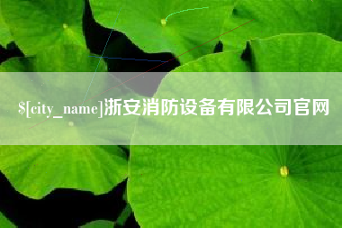 衢州浙安消防设备有限公司官网