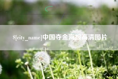 衢州中国夺金海报高清图片