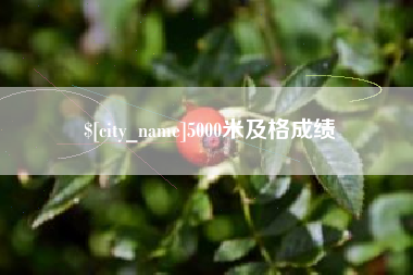 衢州5000米及格成绩