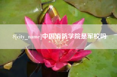 衢州中国消防学院是军校吗