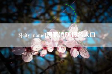 衢州国家消防报名入口
