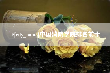 衢州中国消防学院排名前十