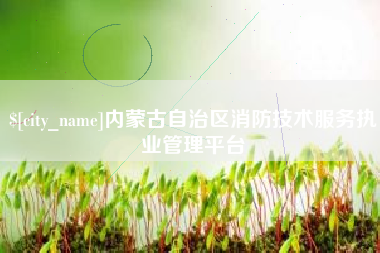 衢州内蒙古自治区消防技术服务执业管理平台