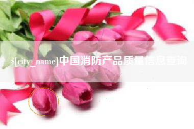 衢州中国消防产品质量信息查询