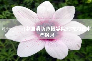 衢州中国消防救援学院对视力要求严格吗