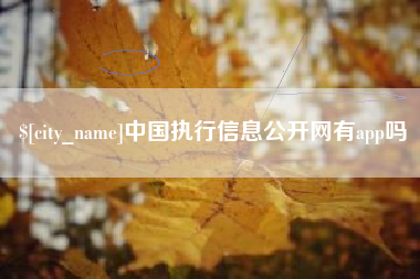 衢州中国执行信息公开网有app吗
