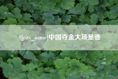 衢州中国夺金大项是谁