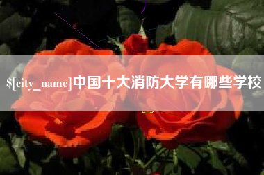 衢州中国十大消防大学有哪些学校