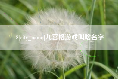 衢州九宫格游戏叫啥名字
