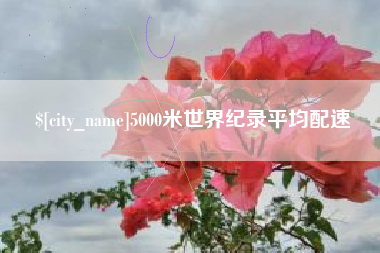 衢州5000米世界纪录平均配速