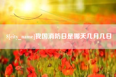 衢州我国消防日是哪天几月几日