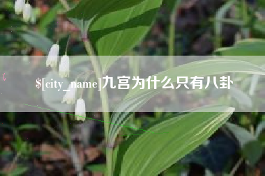 衢州九宫为什么只有八卦