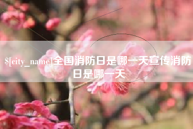 衢州全国消防日是哪一天宣传消防日是哪一天