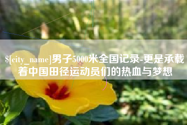 衢州男子5000米全国记录-更是承载着中国田径运动员们的热血与梦想