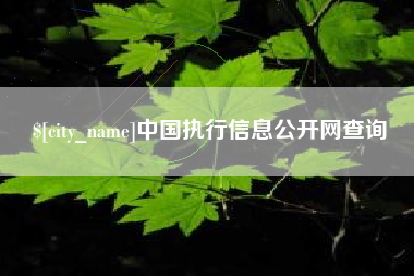 衢州中国执行信息公开网查询