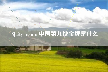 衢州中国第九块金牌是什么