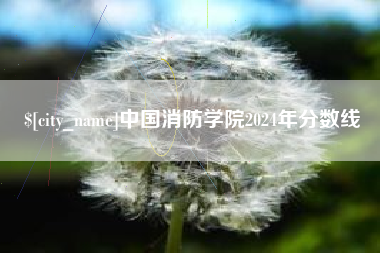 衢州中国消防学院2024年分数线