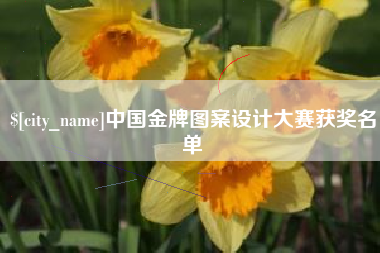 衢州中国金牌图案设计大赛获奖名单