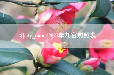 衢州2021年九宫对照表