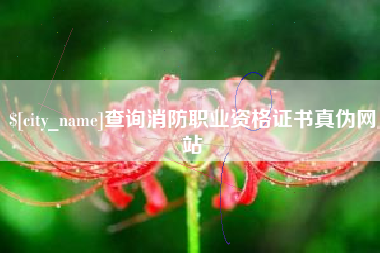 衢州查询消防职业资格证书真伪网站