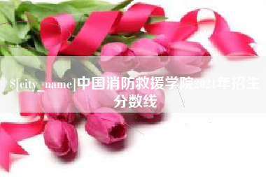 衢州中国消防救援学院2021年招生分数线
