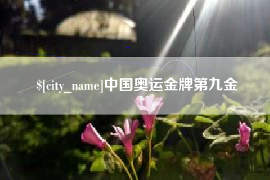 衢州中国奥运金牌第九金